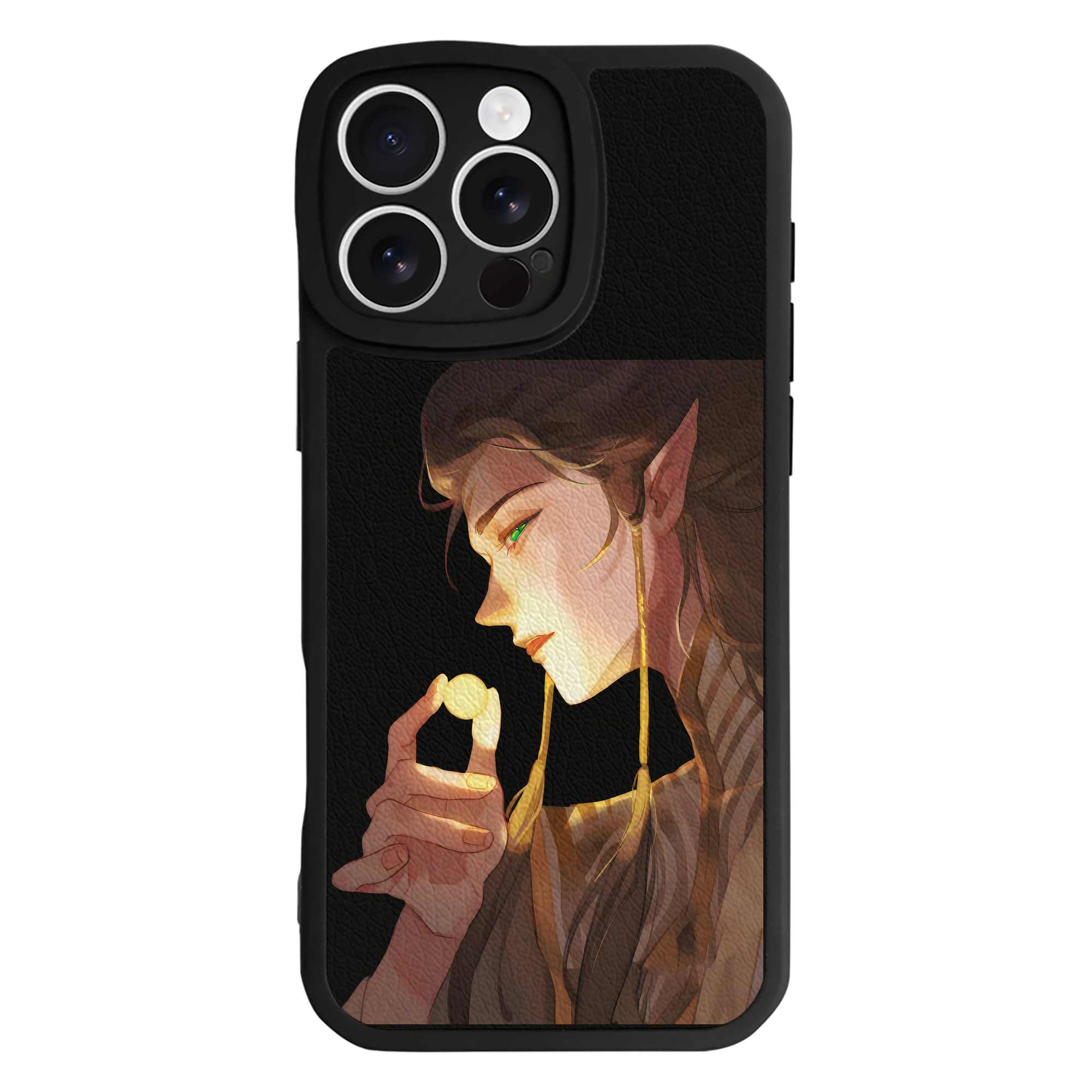 （画像用） Ne Zha 2 ナタ 魔童の大暴れ 【iPhone 16シリーズ対応】シリコンスマホケース（レザー調） 材質：シリコン